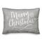 Merry Christmas Script 20" x 14" Spun Poly Pillow